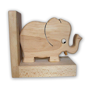 Buchstütze Elefant